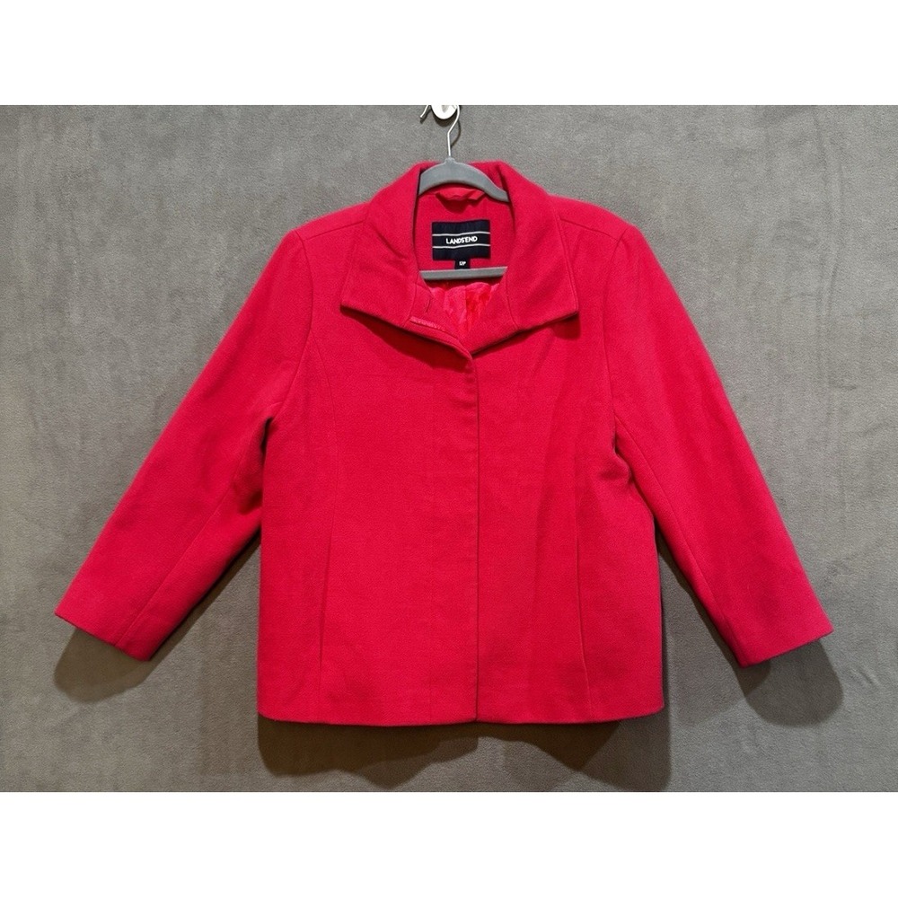 Lands' End Women's Pink Blazer Jacket Size 12P Pockets Lined Career Business‎
